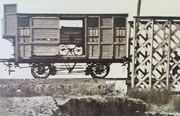 El carro Laboratorio de J. Laurent en un tren