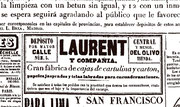 El Heraldo. 6-8-1845  noticia cajas Laurent y cia