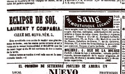 Anuncio en el heraldo 1851 27 de julio anuncio de lentes, para ver el eclipse de sol