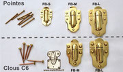 fermoir malle laiton quincaillerie bijouterie trunk choix des clous