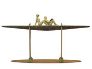 A. CAÑERO. Navegando juntos XI. 2009. Ed. 6. Bronze. 118 x 224 x 30 cm.