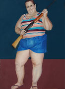 kentucky-lucy, oil on synthetic material, 110x80cm 2009