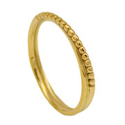 Ring kügelchen vergoldet 