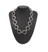 Collier Ringe Edelstahl kringel