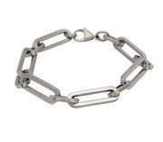 Gliederarmband poliert Edelstahl