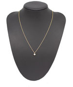 Edelstahl Kette mit Anhänger Zirkonia