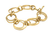 Armband Edelstahl vergoldete Kringel