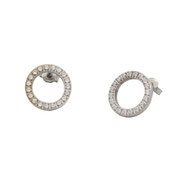 Ohrstecker Ring mit Zirkonia