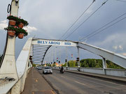 Belvarosi Hid - Szeged/H,  Langergestützte Bogenbrücke, fertig 1883