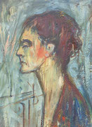 Portrait de femme, (huile sur carton, 33 x 46 cm, coll. part. MR)