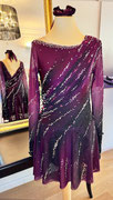 Kürkleid mit Raffung