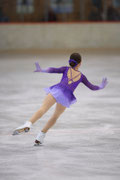 Kürkleid mit Farbverlauf