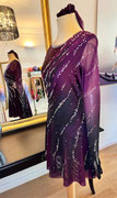 Kürkleid mit Raffung