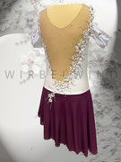 Kürkleid mit 3D Spitzenapplikation