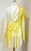 Kürkleid mit Farbverlauf
