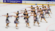 Kürkleidung für Synchron Eiskunstlauf `United Angels`