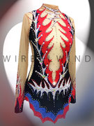 Kürkleid in schöner Farbkombination / Vorderansicht / Gr. S  