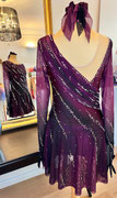 Kürkleid mit Raffung