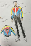 Skizze zum Body Thema `Rockstar `von Robbie Wiliams