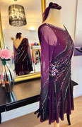 Kürkleid mit Raffung