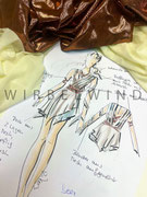 Skizze zum Kleid zur Musik `Eye Of The Untold Her`von Lindsay Sterling
