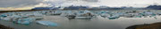 Panoramica della laguna di Jökulàsòrn