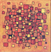 Voyage orange 20x20cm