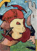 Fête au village 1 22x16cm