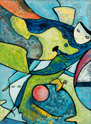 Le cirque de minuit 81x60cm