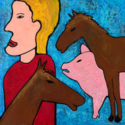 La ferme 100x100cm