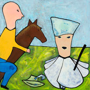 Rendez-vous avec Guignol 100x100cm