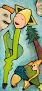 Madame poireau 75x35cm