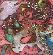 Mystérieux visage 20x20cm