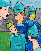 Les chevaliers d'Eppes 100x81cm