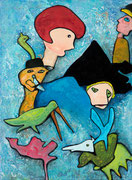 La magicienne et ses mystères 81x60cm