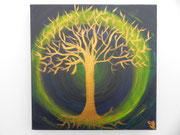 * Goldener Energiebaum, 40 x 40 x 4 cm, CHF 159.--