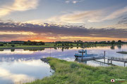 Landschapsfotografie: Veerpont te Gorssel in rivier de IJssel