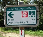 Piste cyclable départementale sur place