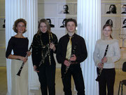 Vier Klarinetten im Opernhaus Hannover beim Event „Bach Around The Clock“