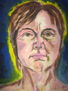 Selbstbildnis   40 x 30 cm  Acryl auf Papier