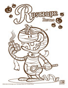 Illustration/coloriage pour le restaurant "Rustique Bistro" -2014-