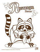 Illustration/coloriage pour le restaurant "Rustique Bistro" -2014-