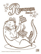 Illustration/coloriage pour le restaurant "Rustique Bistro" -2014-
