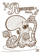 Illustration/coloriage pour le restaurant "Rustique Bistro" -2014-
