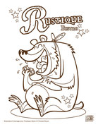 Illustration/coloriage pour le restaurant "Rustique Bistro" -2014-