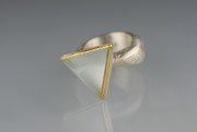 Ring - Golschmied - Silber - Feingold - Aquamarin