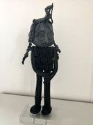 George: Doodle-pièce UNIQUE en bronze créée pour les 500 ans de Léonard de Vinci-cire perdue- disponible à la galerie-Galerie d'art Biot-côte d'Azur-Galerie Gabel -Libre dérive-Tourrette/Loup