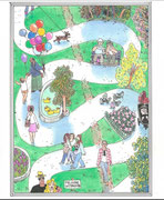 Frank Eric Zeidler "Le raccourci" Dessin original , encres, aquarelle, crayon. 28X38cm-  Galerie Gabel, Biot -  Galerie Gabel, Biot