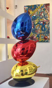 Philippe Berry-3 ballons-78cm - 120cm- 160cm-200cm  Galerie d'art Biot-Valbonne- Antibes