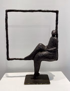 Sophie Hustin- H42,5X33X12cm-pièces uniques en bronze. Galerie Gabel BIOT